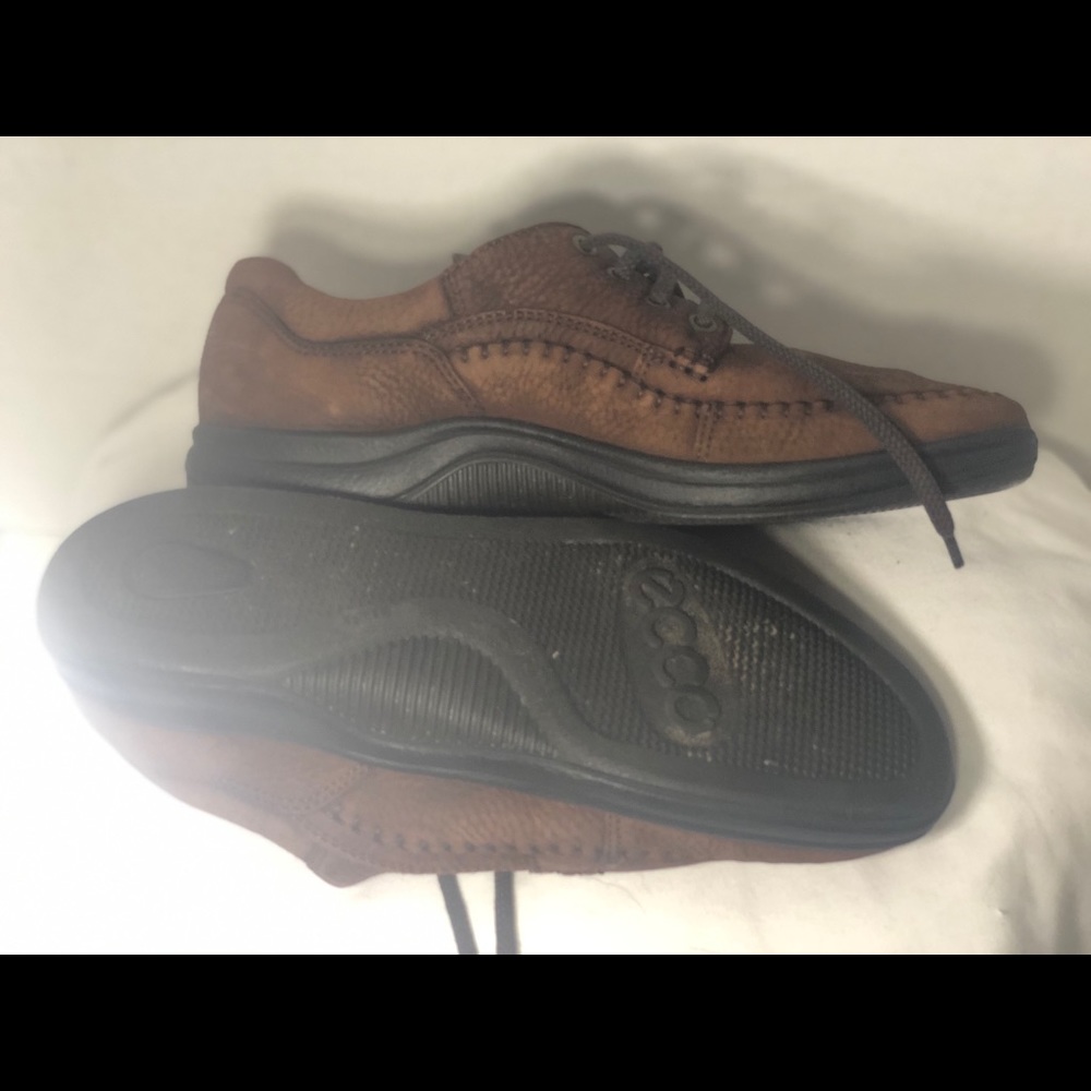 Ecco Vegetable Tanned Antibacterial Brown Shoes 10